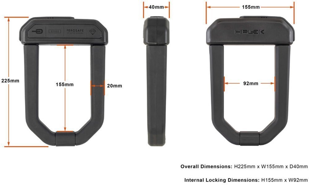 Hiplok D1000 - Serratura a U - immagine 5