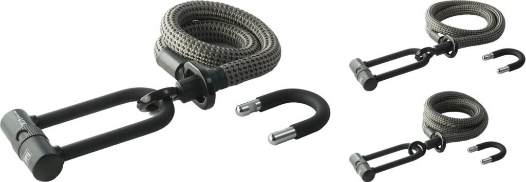texlock Occhiello U/X - Chiusura a U con cavo tessile con anima in acciaio